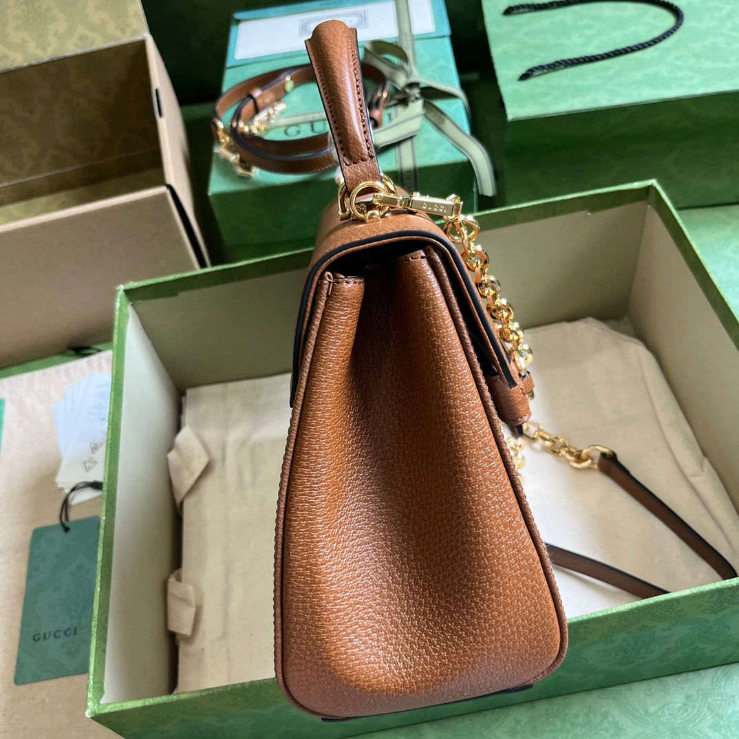 Gucci Horsebit 1955 bag ebony beige - 29x20x13cm