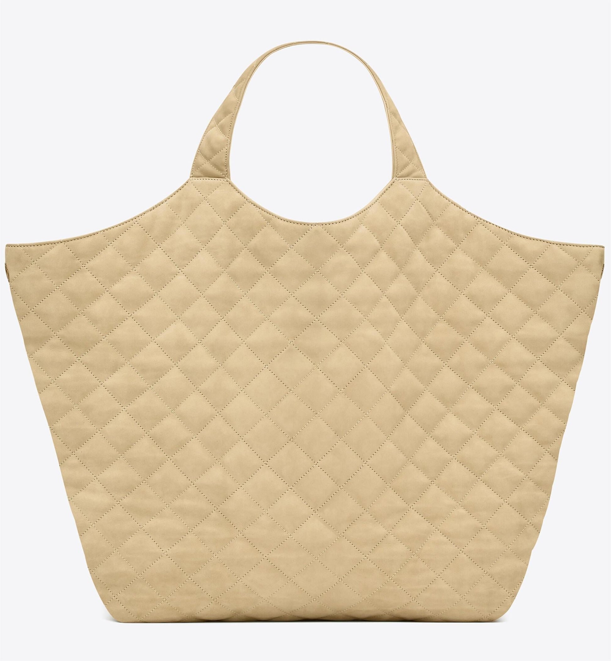 ICARE MAXI SHOPPING BAG IN QUILTED NUBUCK SUEDE