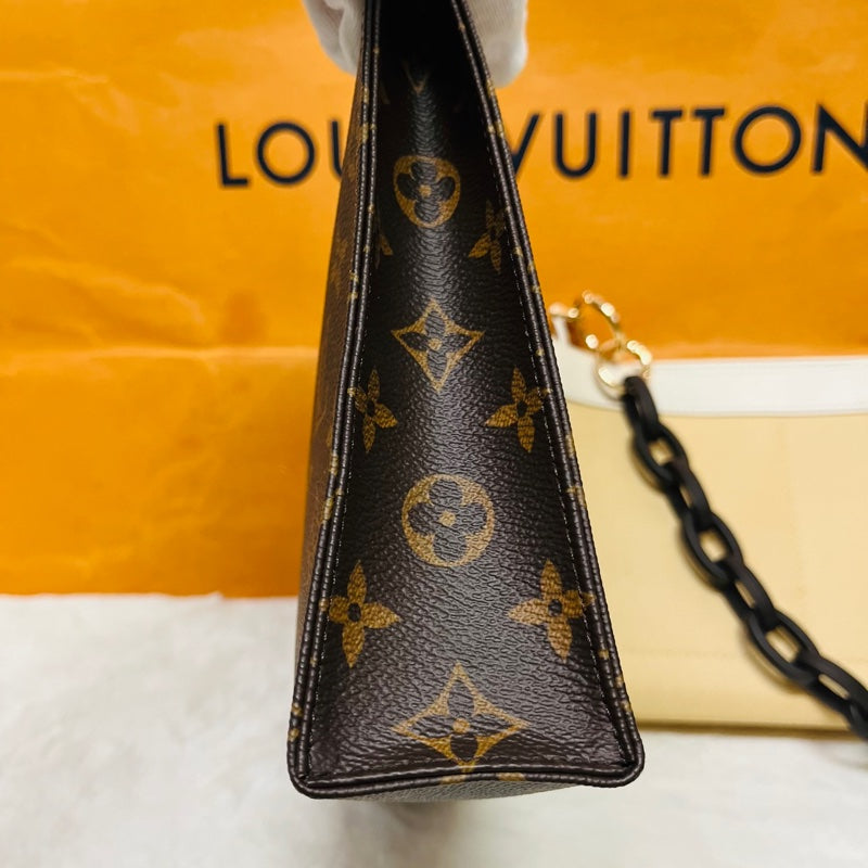 LV Toiletry Pouch 26 in Monogram Reverse Canvas with Wide Shoulder Strap