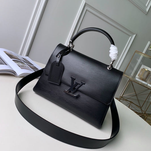 Louis Vuitton Epi Grenelle PM Handbag M53695 Black  26 x 20 x 12cm