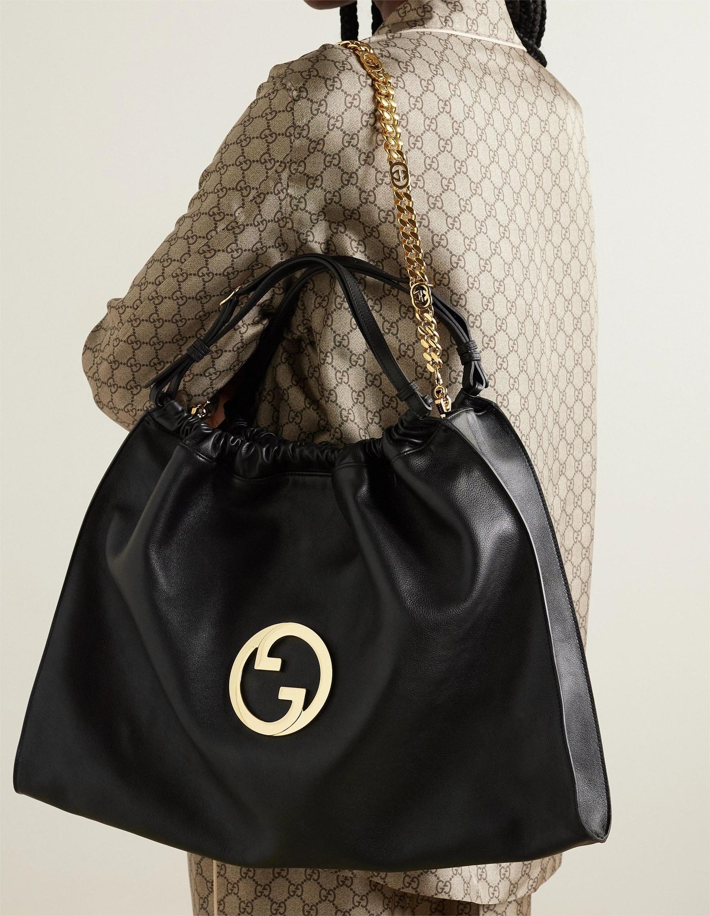GUCCI Blondie large embellished leather tote
