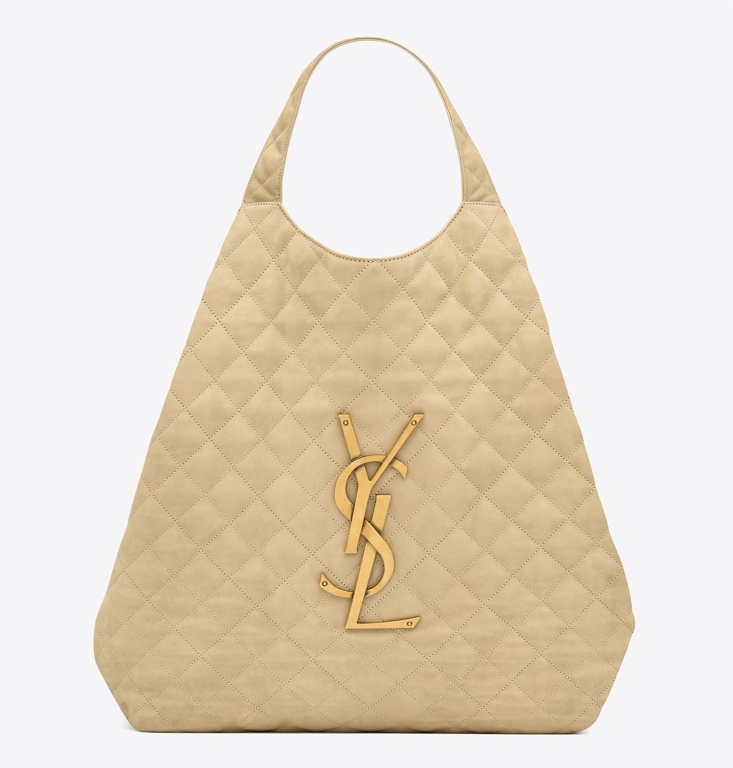 ICARE MAXI SHOPPING BAG IN QUILTED NUBUCK SUEDE