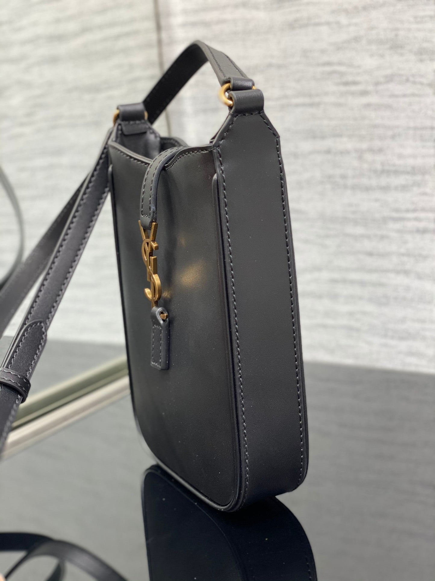 YSL Le 5 A 7 Mini Black Bag - 13x20x4cm