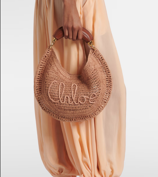 Chole Hot Summer Banana Bags Raffia