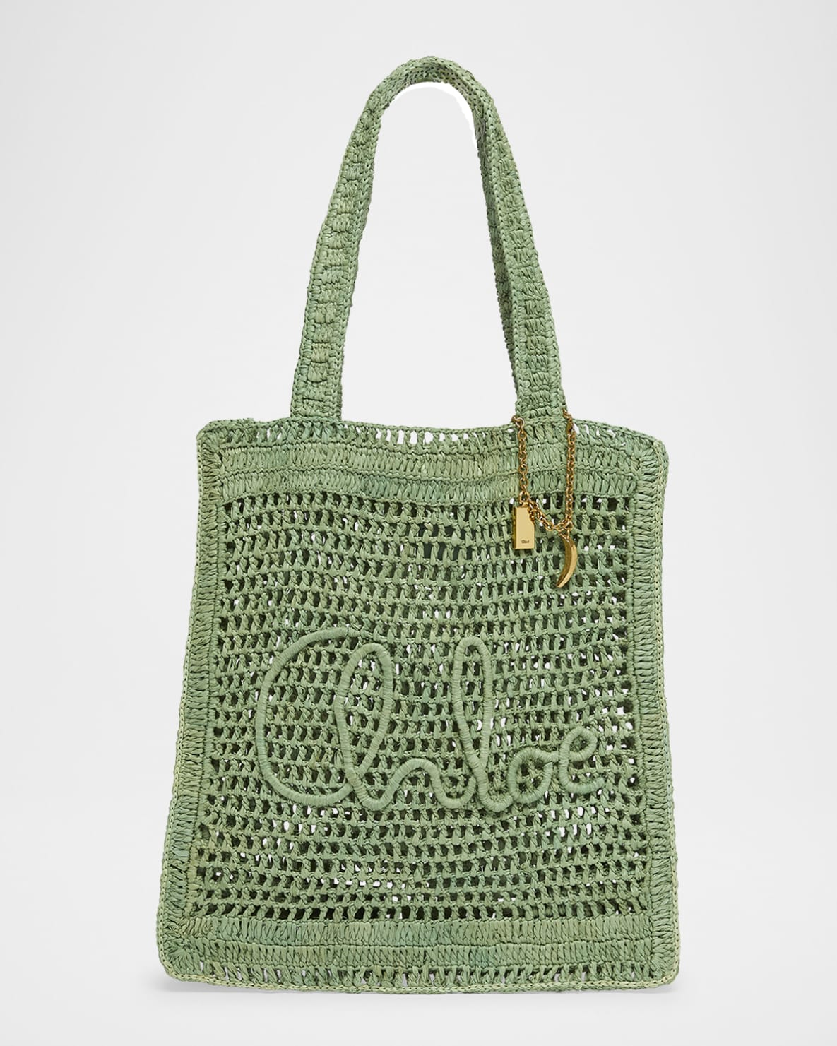 Chloé Summer Banana Tote Bag in Raffia