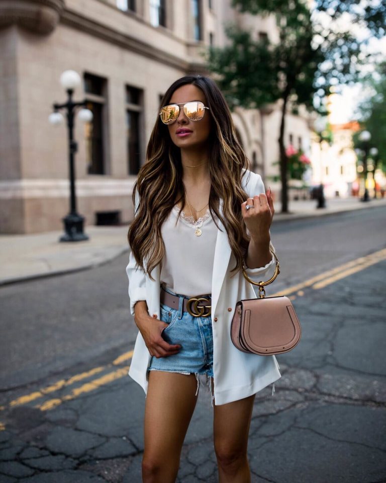 Mia Mia Mine White Blazer Chloe Nile Bag