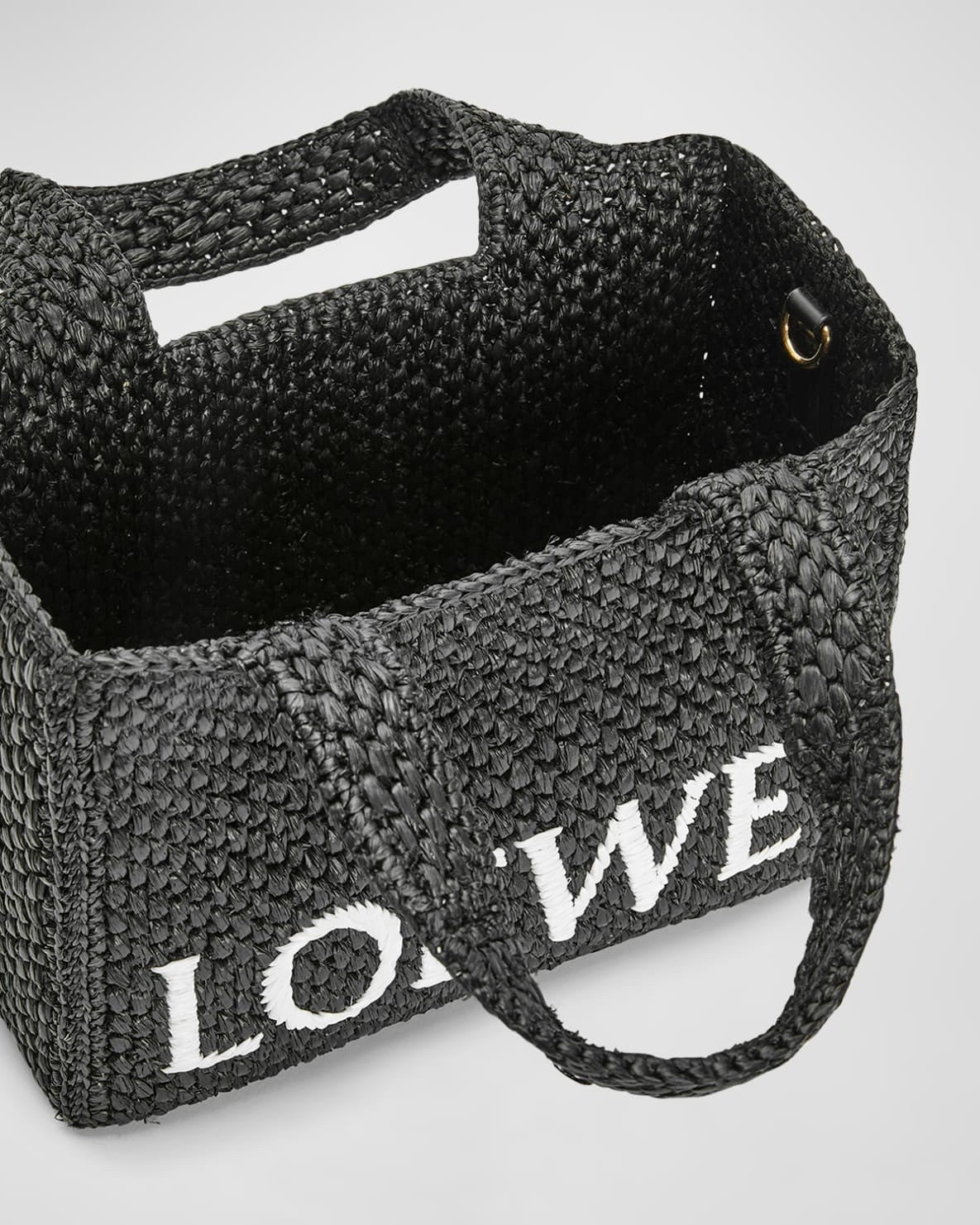 LOEWE x Paula¡¯s Ibiza Font Tote Small Bag in Raffia