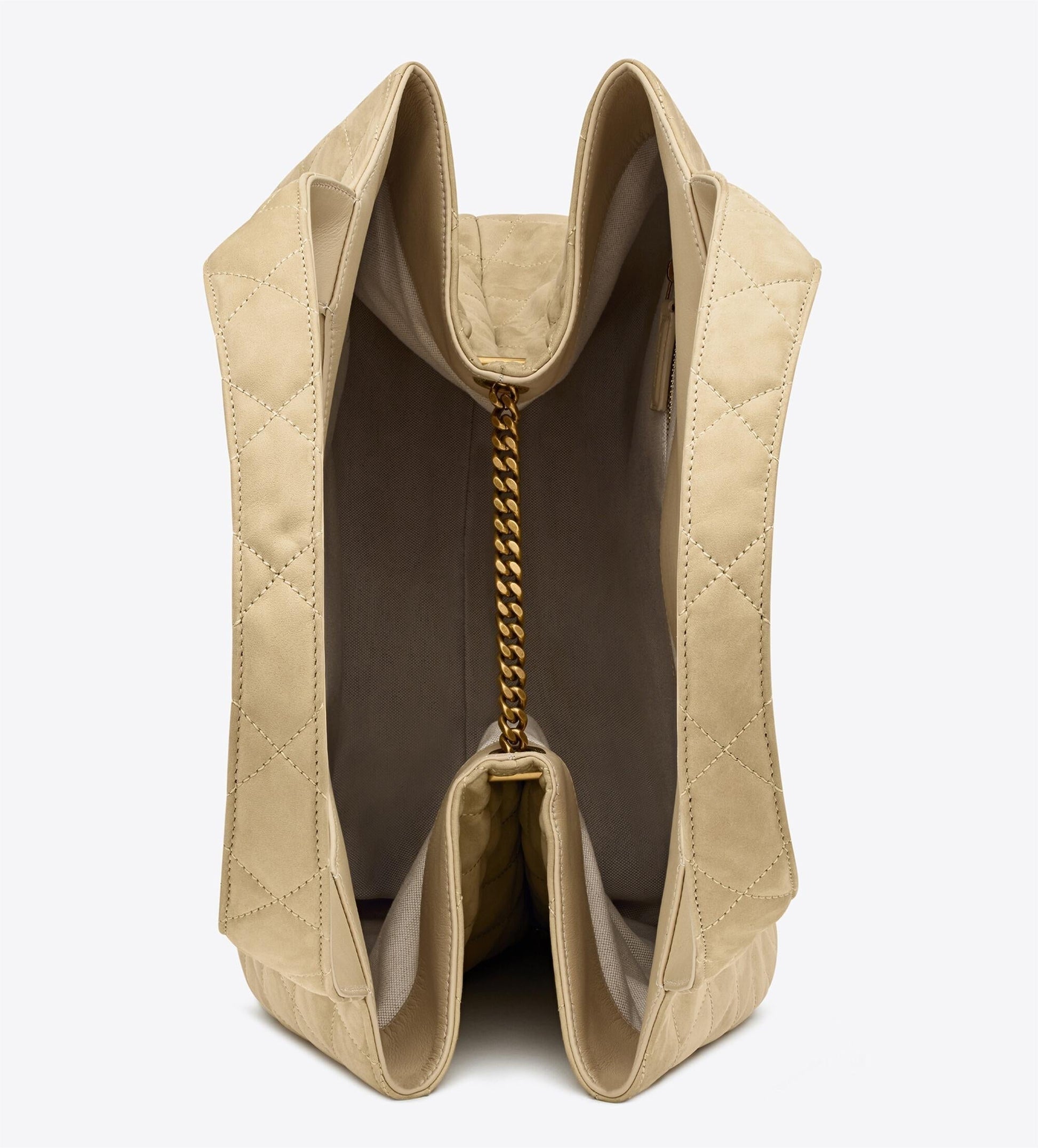 ICARE MAXI SHOPPING BAG IN QUILTED NUBUCK SUEDE