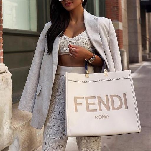 Fendi Large Sunshine Leather Shopper