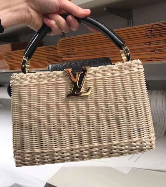 LV Raffia Constance Bag